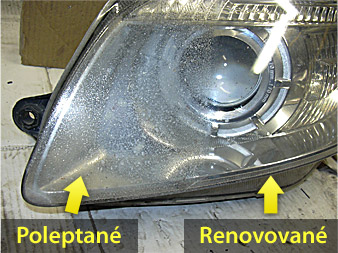 Poleptane světlo od chemikálie - renovace